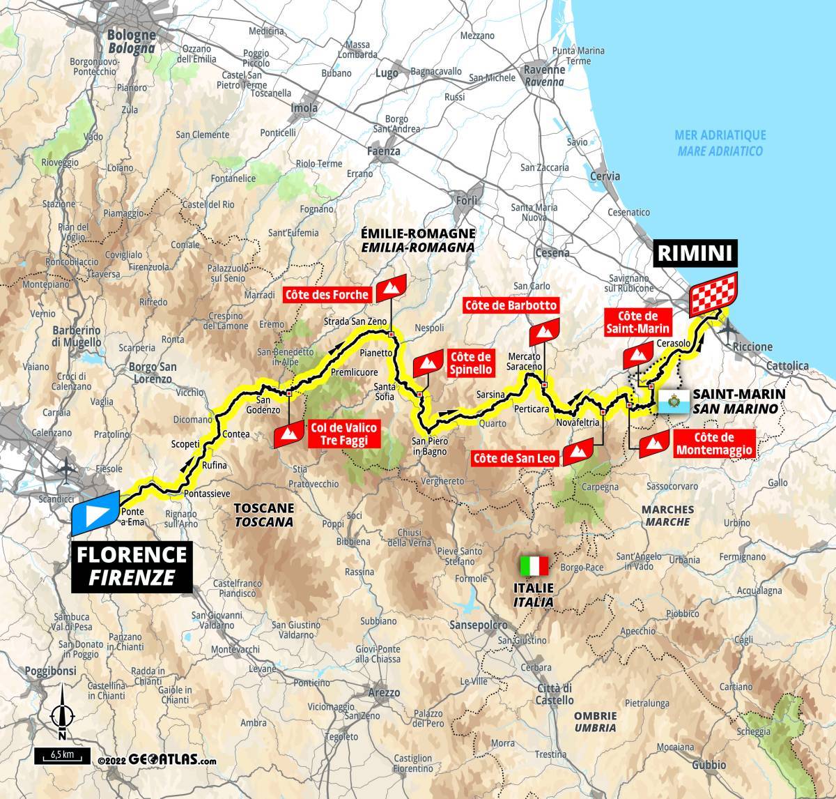 IL TOUR DE FRANCE ATTRAVERSA LA PROVINCIA DI FORLì - CESENA - INFORMAZIONI SULLA VIABILITA'