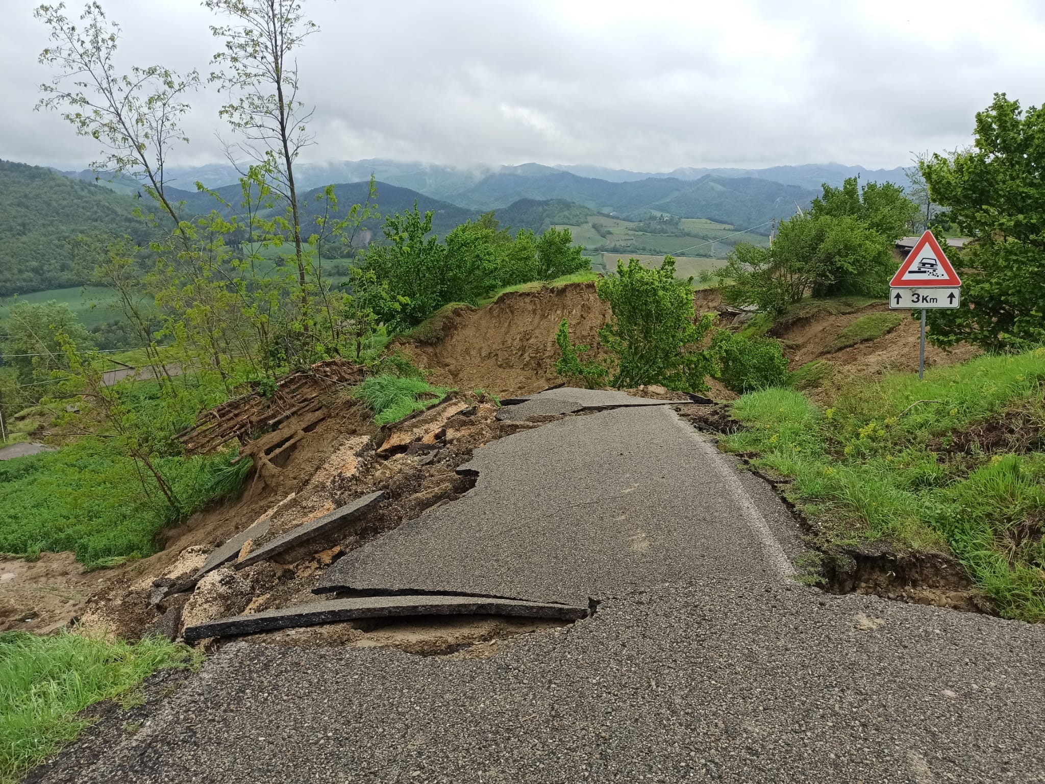 frana sulle strade provinciali 4