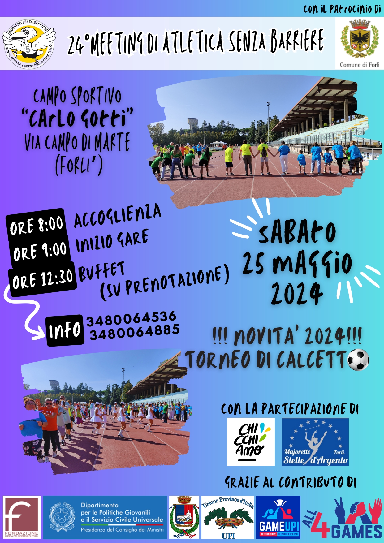 ALL4GAMES E IL 24° MEETING DI ATLETICA SENZA BARRIERE