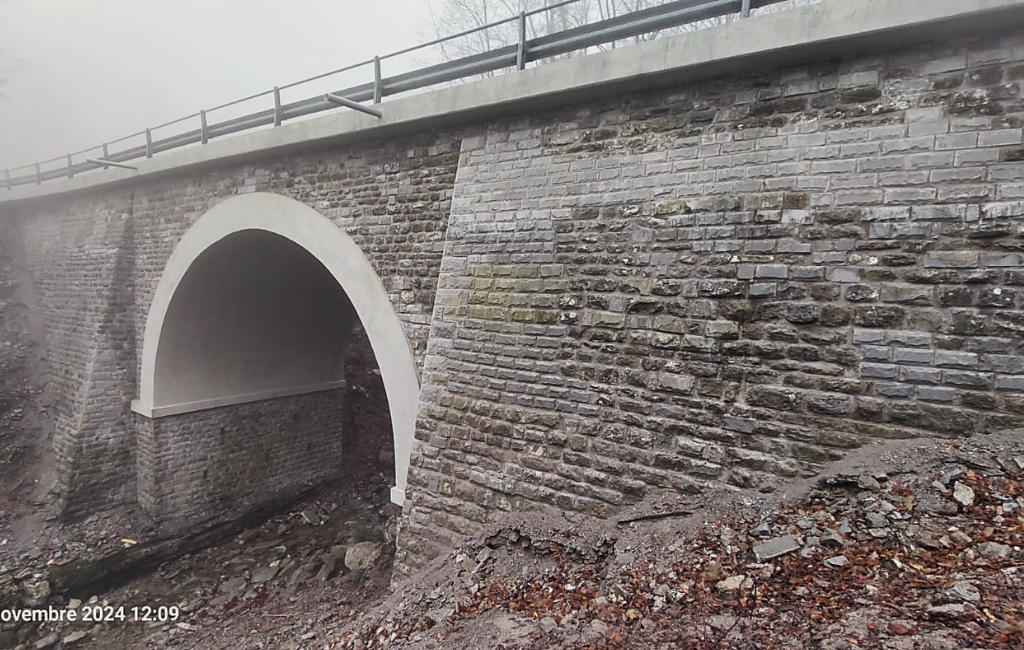 CONCLUSI I LAVORI DI CONSOLIDAMENTO E MESSA IN SICUREZZA DEL PONTE SULLA SP130 "CASTELDELCI" IN LOCALITA' RIOFREDDO-CAPANNE