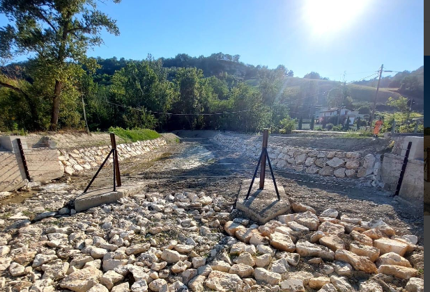 sezione lavori by pass torrente Voltre2